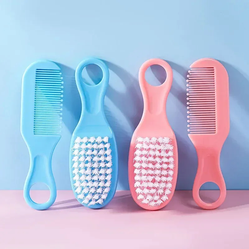Hair Care For Baby - 1/2Set Baby Hairbrush Comb Portable Newborn