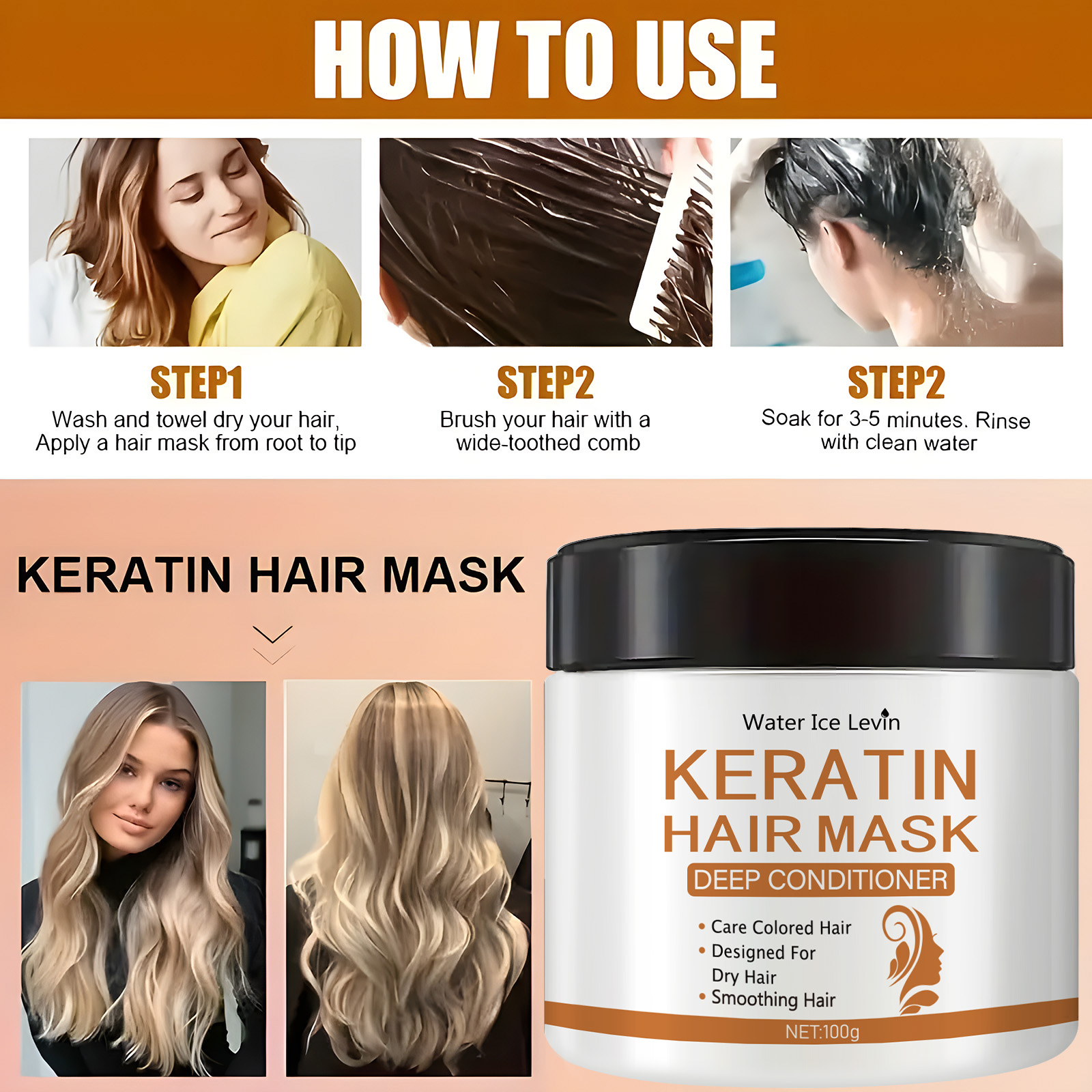 Keratin Hair Mask - Deep Condi - đánh giá và giá Hair Care Dupes