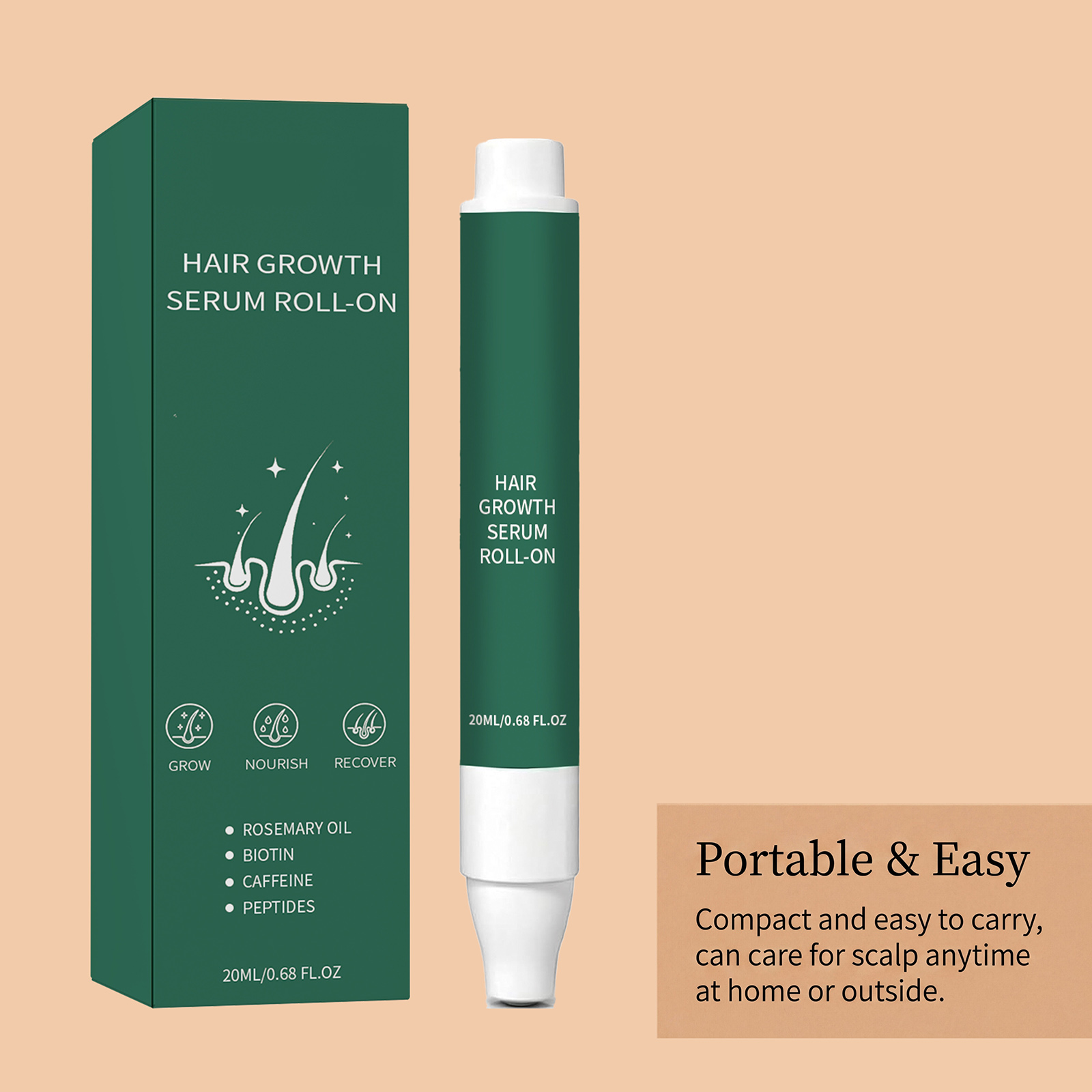 20ml Rosemary Oil Roll‑On Hair - đánh giá và giá Hair Growth Serum Oil
