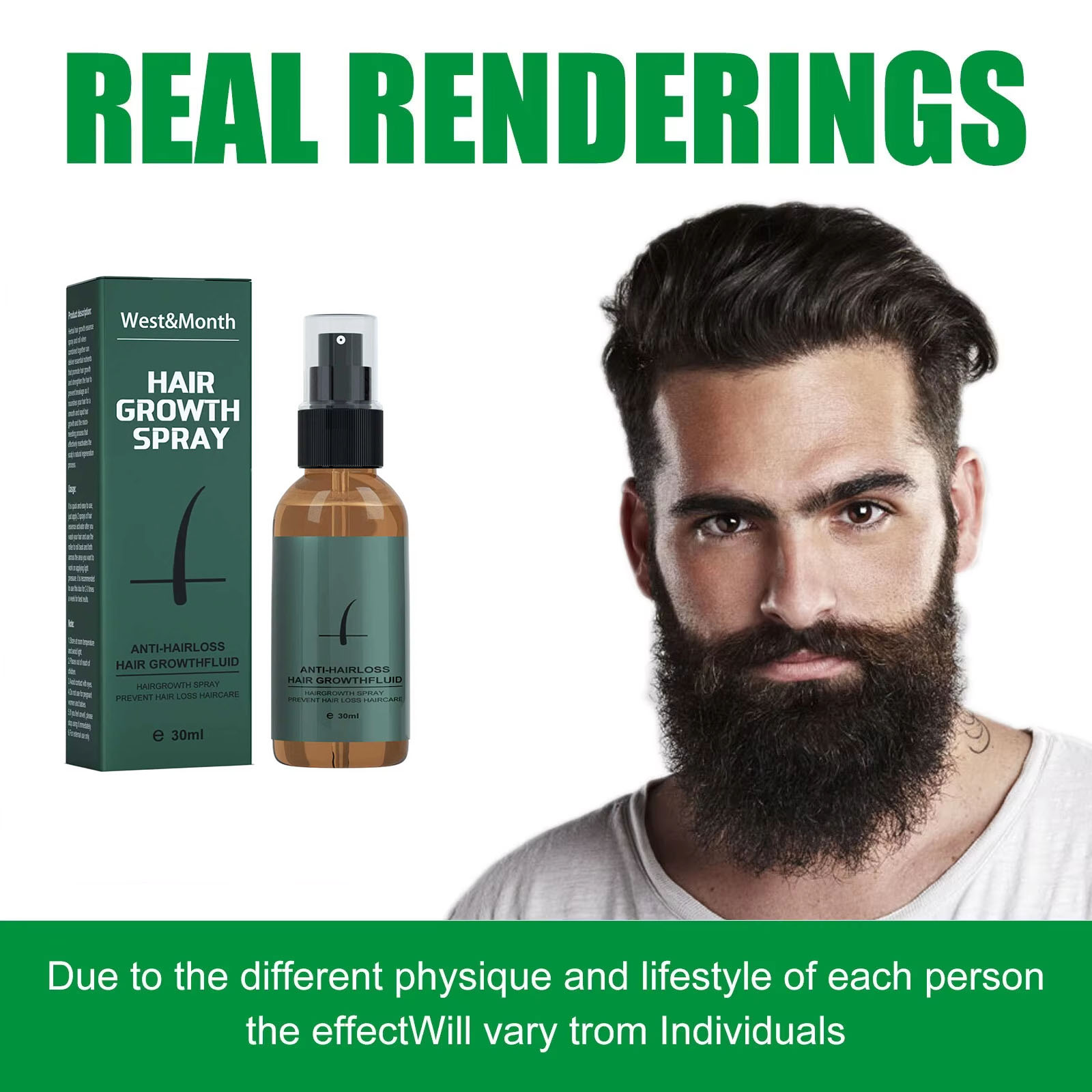 Natural Men Beard Growth Rolle - đánh giá và giá Hair Care Essential Oil Atomizing