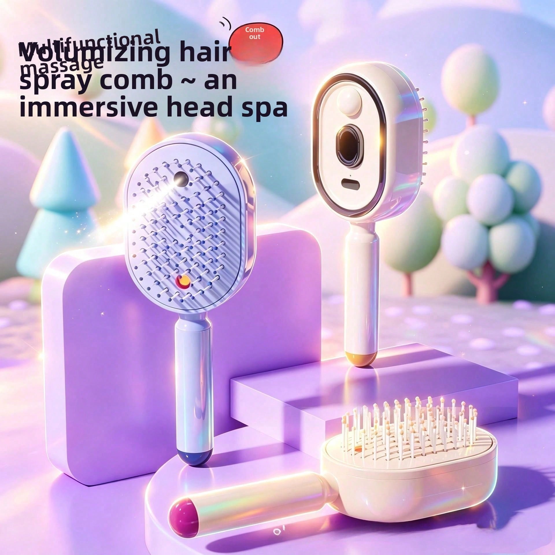Electric spray airbag massage  - đánh giá và giá Hair Care Essential Oil Atomizing