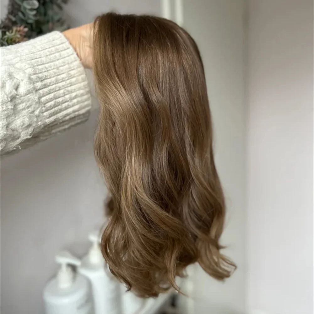 Warm Brown Highlights Syntheti - đánh giá và giá Hair Care Wavy Hair