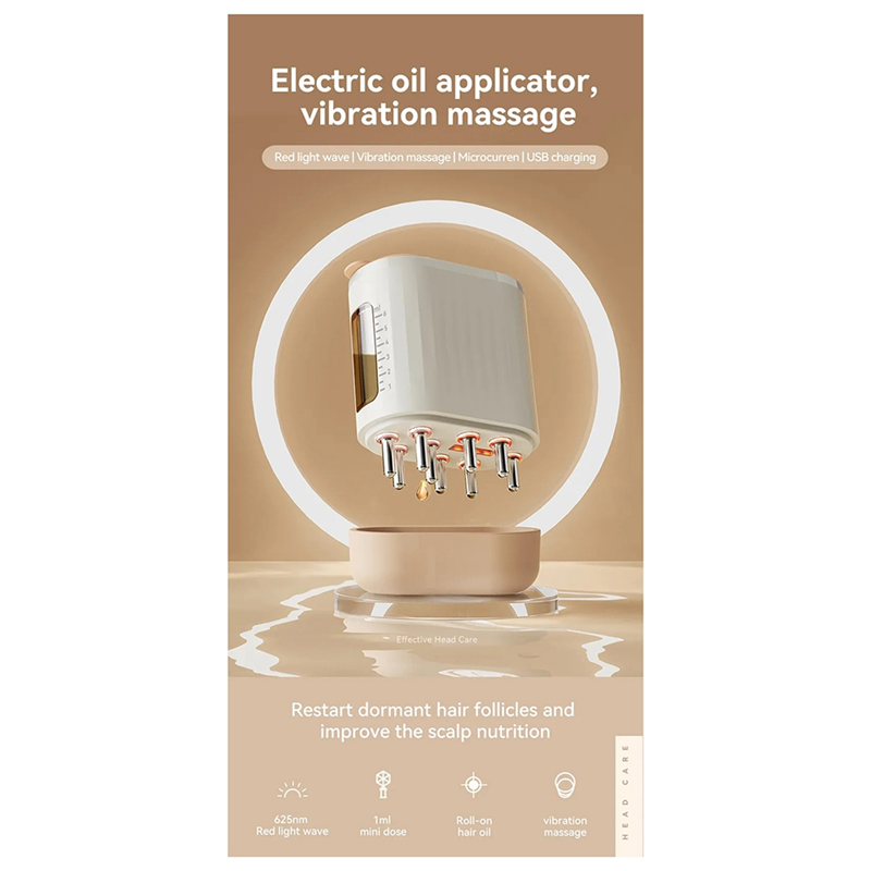 Electric Head Scalp Massager H - đánh giá và giá Hair Growth Serum Oil