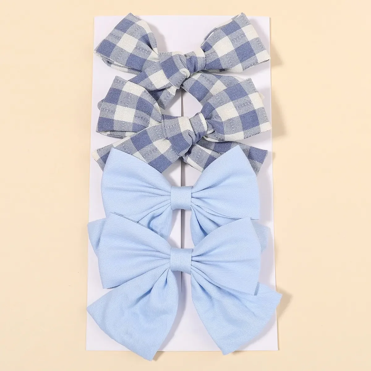 4Pcs/Set Cute Plaid Bow Hair C - đánh giá và giá Hair Care For Baby