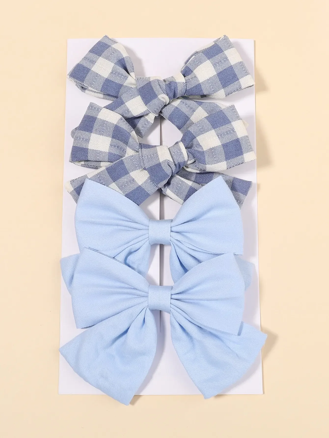 4Pcs/Set Cute Plaid Bow Hair C - đánh giá và giá Hair Care For Baby