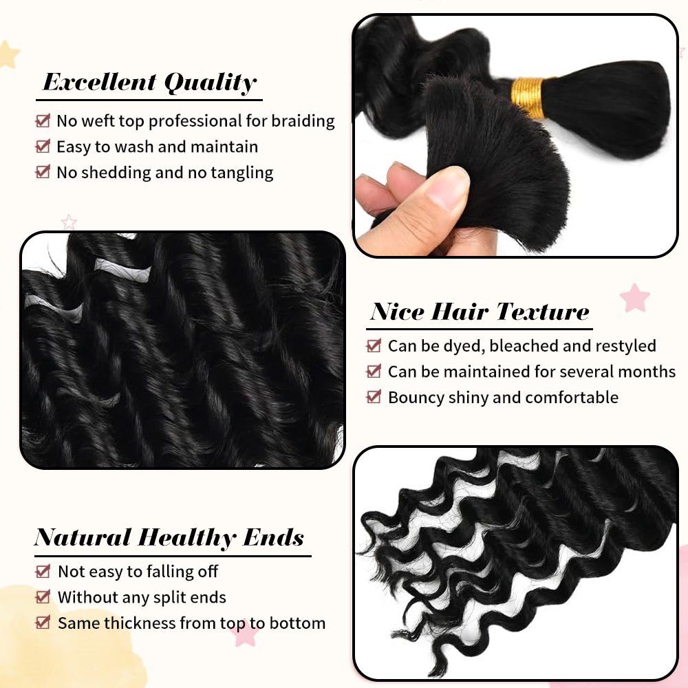 2 Bundles Human Braiding Hair  - đánh giá và giá Hair Care Formulation