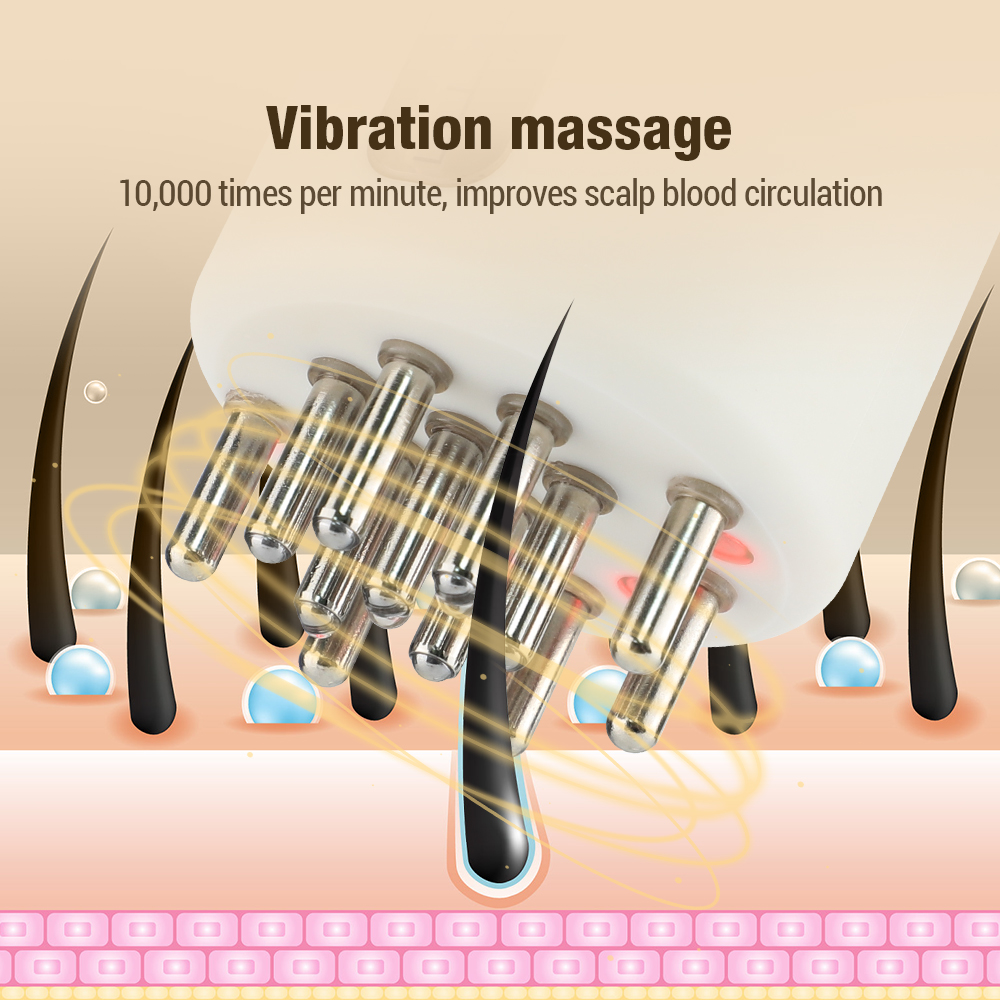 Electric Vibration Head Massag - đánh giá và giá Hair Growth Serum Oil