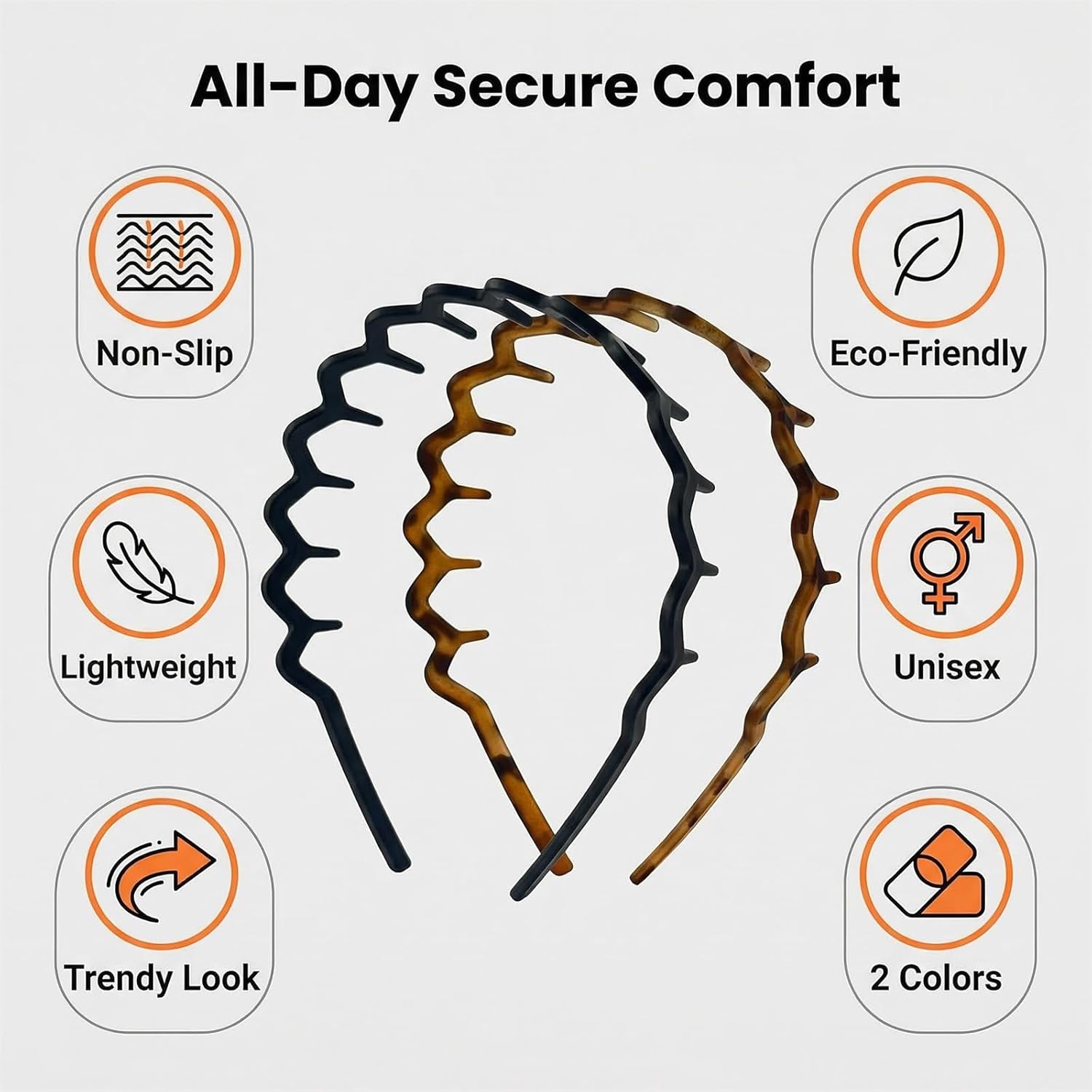 2PCS Headbands for Women & Men - đánh giá và giá Hair Care Wavy Hair