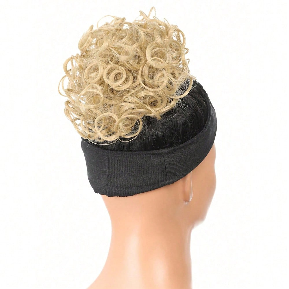 Messy Curly Hair Bun Ponytail  - đánh giá và giá Hair Care Wavy Hair