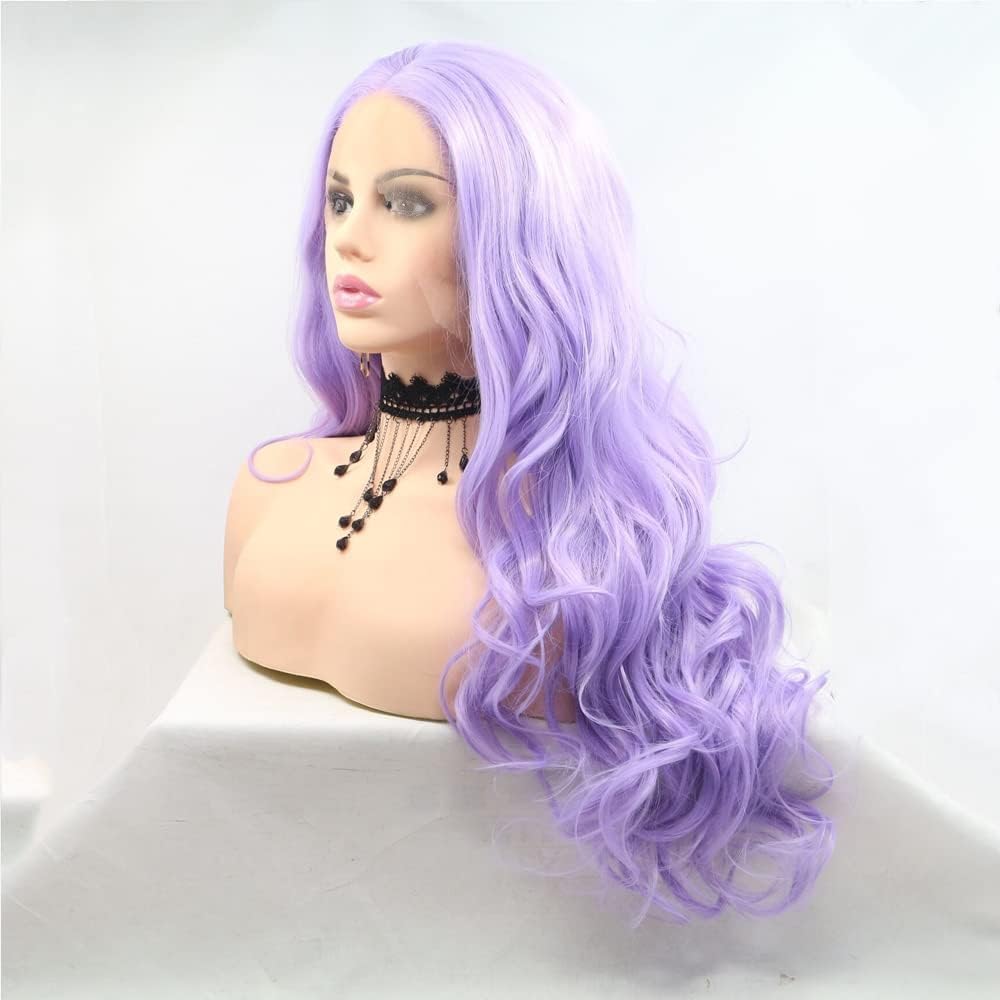 Sylvia Long Wavy Purple Hair W - đánh giá và giá Hair Care Wavy Hair