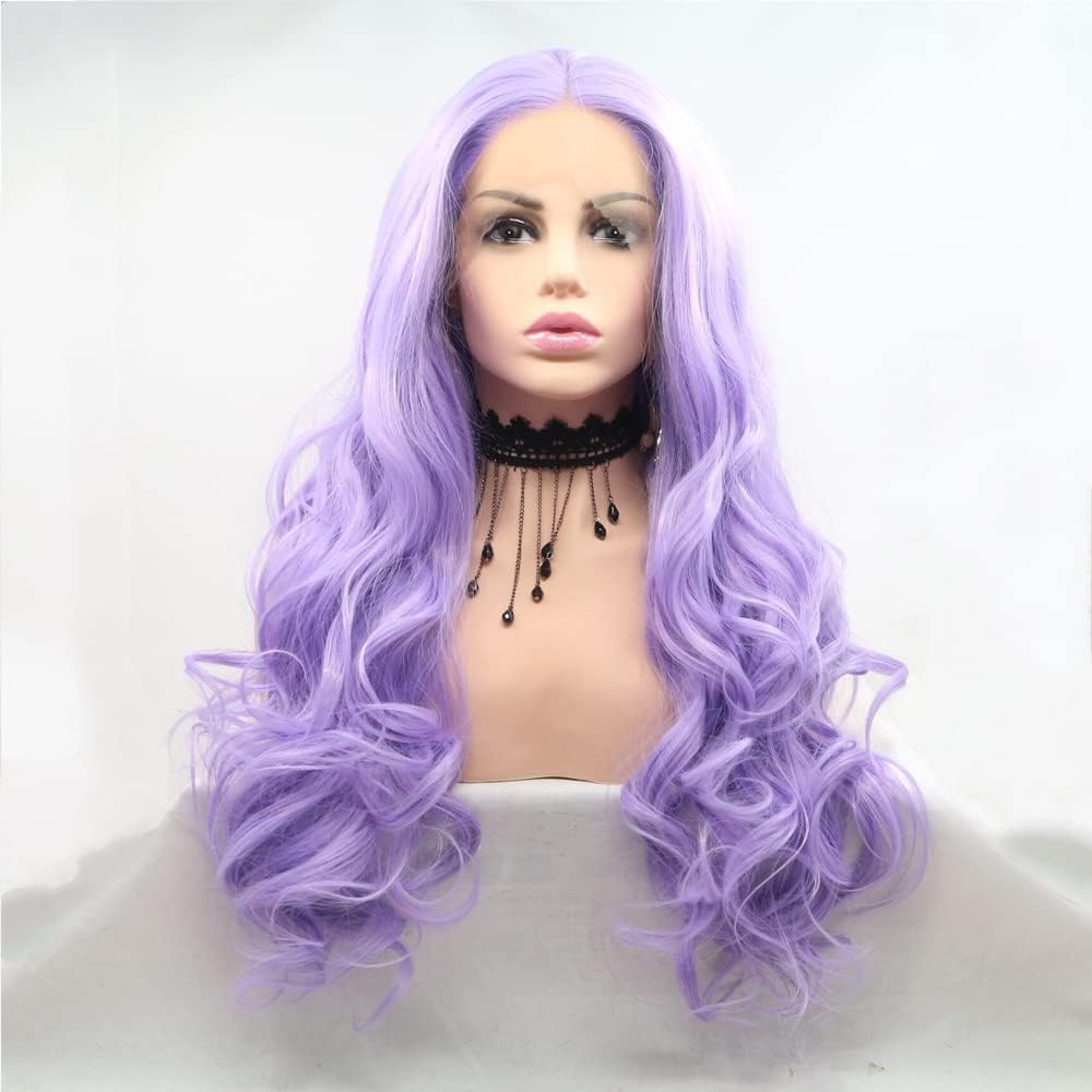 Sylvia Long Wavy Purple Hair W - đánh giá và giá Hair Care Wavy Hair