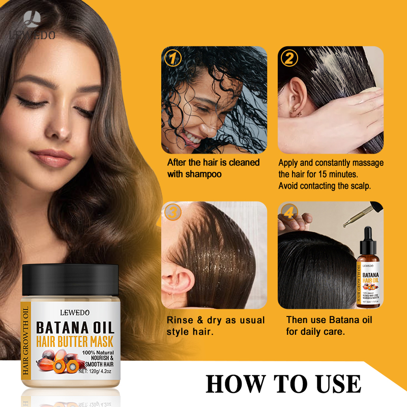 LEWEDO Batana Oil Hair Growth  - đánh giá và giá Caffeine Hair Serum