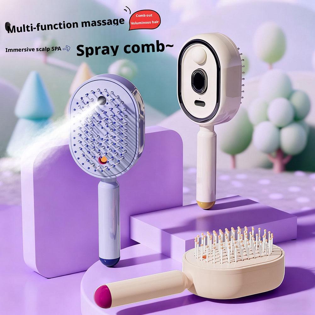 Multi Functional Massage Comb  - đánh giá và giá Hair Care Essential Oil Atomizing