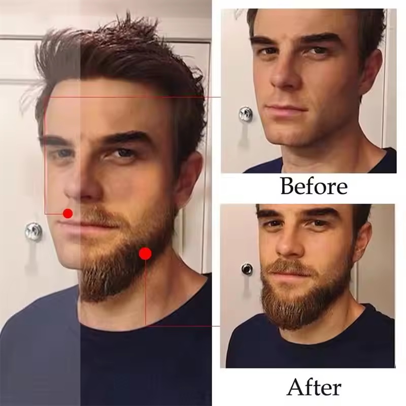 Fast Natural Mature Men Beard  - đánh giá và giá Caffeine Hair Serum