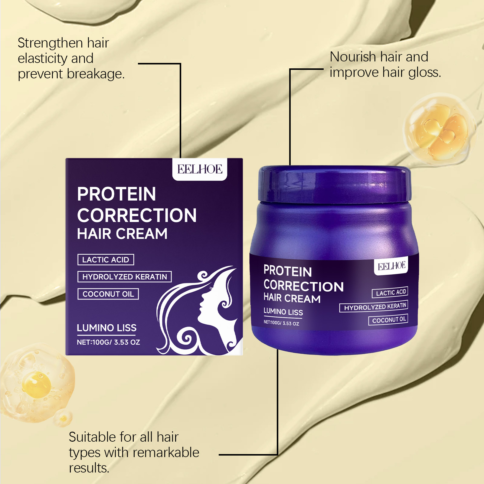 Protein Hair Straightening Cre - đánh giá và giá Hair Care Dupes